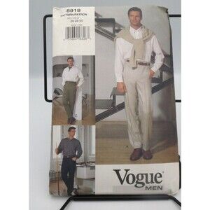 Vogue 8918 Men Pants Sewing Pattern Size 26-28-30 Classic Style Vintage 1994